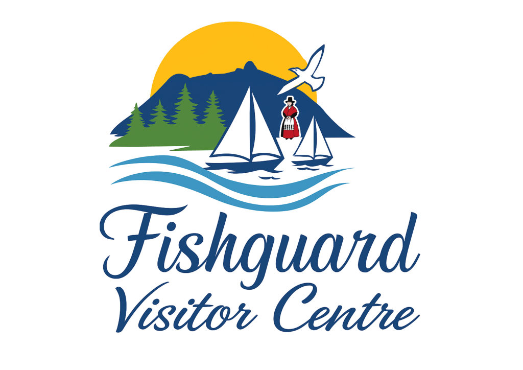 A logo for a Fishguard Visitor Centre - Unused