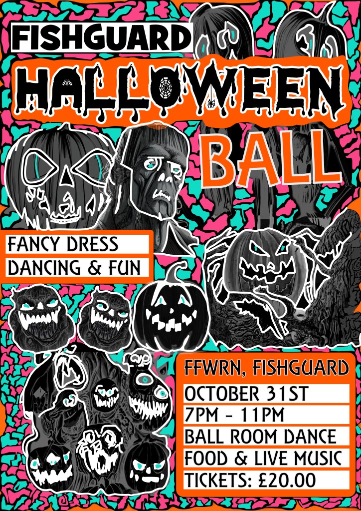 An A4 poster for a Halloween Ball - unused