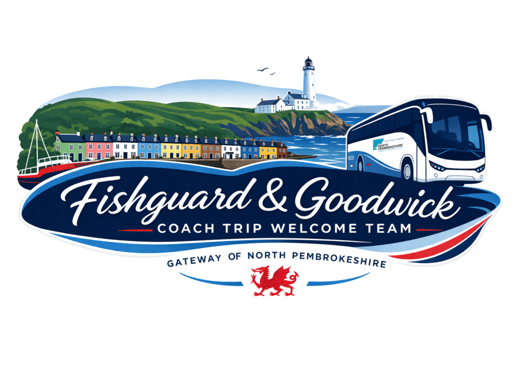 Fishguard & Goodwick's Coach Trip Welcome Team Logo