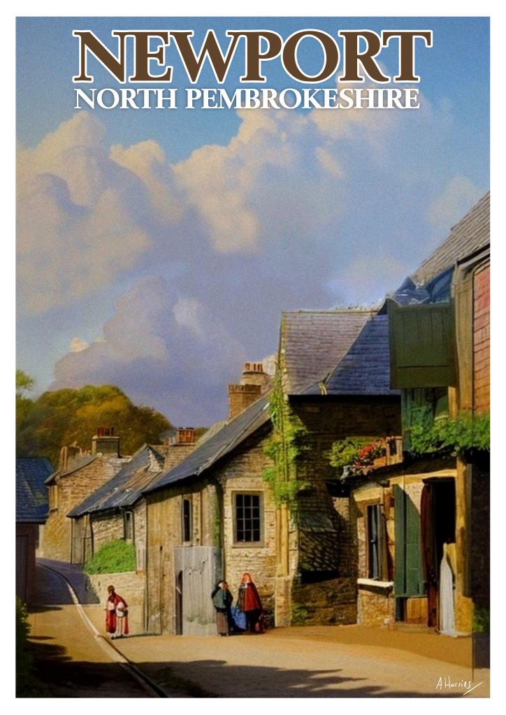 Old style artwork of Newport